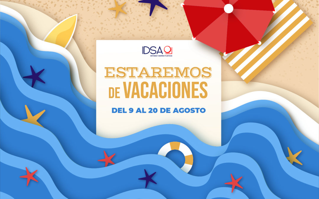 Nos vamos de Vacaciones del 9 al 20 de Agosto