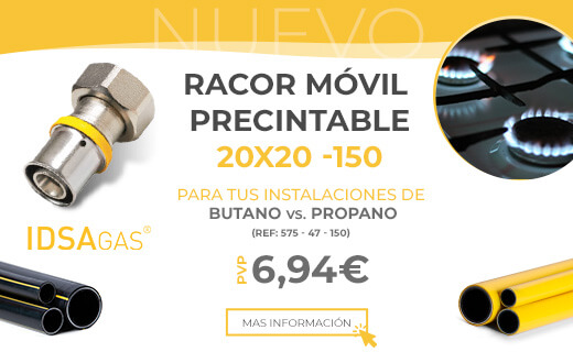 Nuevo Racor móvil precintable para Butano/propano