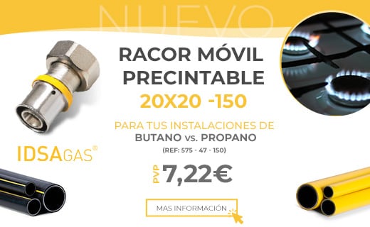 Nuevo Racor móvil precintable para Butano/propano